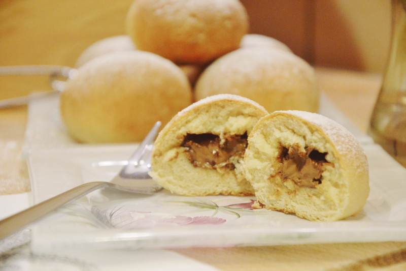 dietetyczne pączki z czekoladą