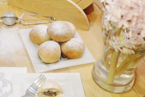 dietetyczne pączki z czekoladą