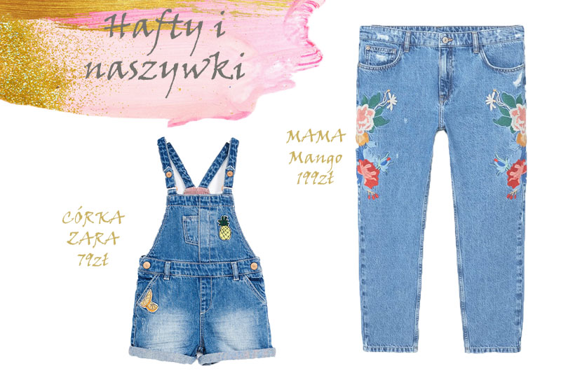 modna mama i córka - trendy wiosna lato