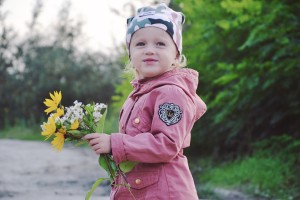 smerfna czapka dla dziewczynki