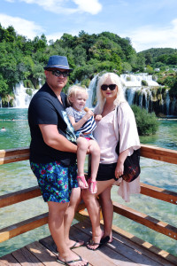 wodospady Krka z dziećmi
