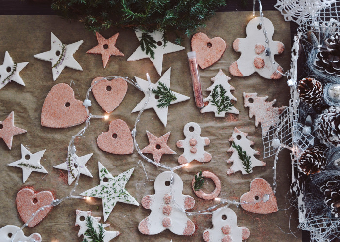 ozdoby choinkowe z masy ceramicznej DIY